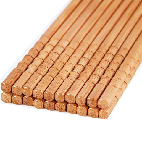 페인트없는 왁스없는 중국식 가정용 팩 천연 대나무 젓가락 가정용 젓가락 미끄럼 방지 세트 식기 고급 패스트 트랙