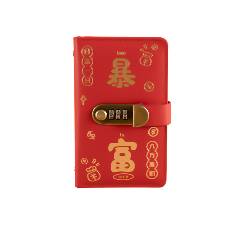 (2개) 2025년 부자가 되는  번호 잠금 현금 저축 책 현금 보관 가방 대용량 저축 돈 클립 인터넷 유명인 금융 책