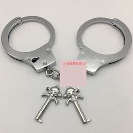 手铐不锈钢 加厚cospaly手扣酒吧派对道具手拷烤儿童玫瑰金玩具