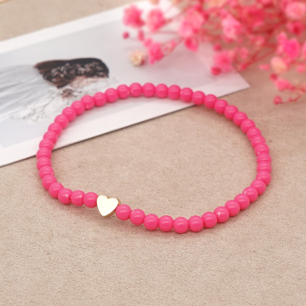 Wholesale Jewelry Bohemian Style Solid Color Acrylic Beads Bracelet Nihaojewelry display picture 1