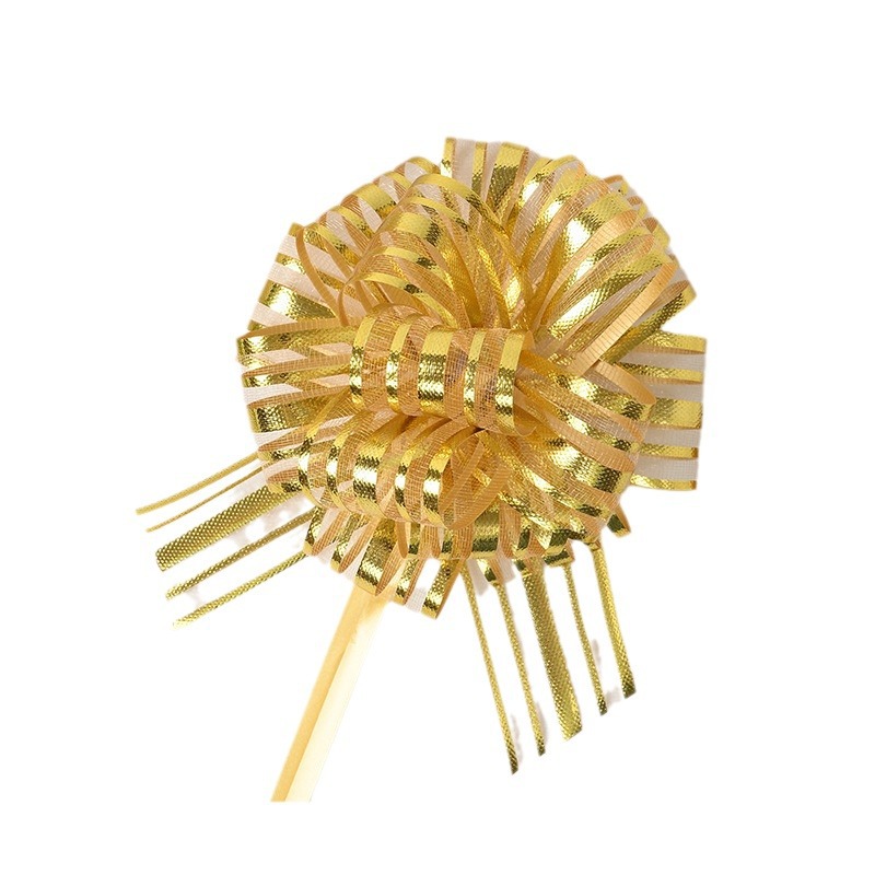 Transfronterizo 30 cinco líneas de nieve bola de flores decoración del coche de boda fiesta diseño de regalo de embalaje de flores tirando de cinta de flores