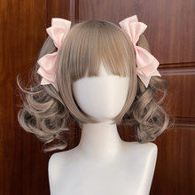 Lolita发饰可爱发夹双马尾对夹立体蝴蝶结侧边夹日系jk头饰萝莉萌