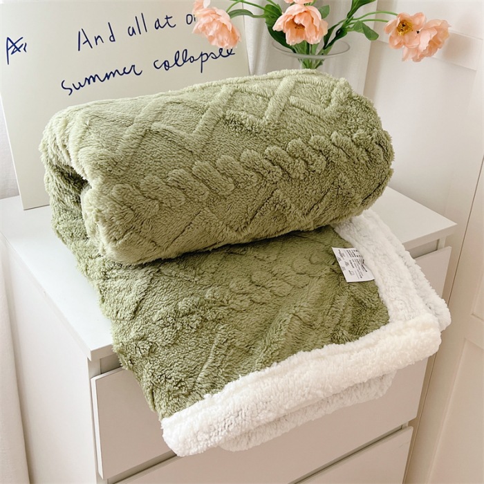 Torre gruesa mantas dobles mantas sofá de cachemire de oficina portátil siesta manta manta sábanas aire acondicionado