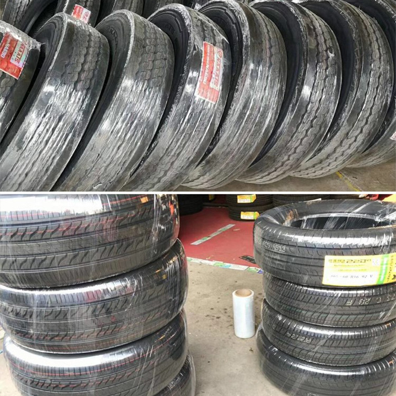 PE neumático película de embalaje transparente 25cm embalaje industrial película estirable 35cm equipaje protección a la tracción 50 cm de ancho