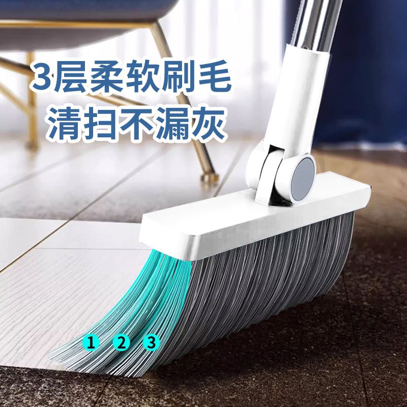 Combinación de escoba doméstica nuevo conjunto de escobilla de acero inoxidable