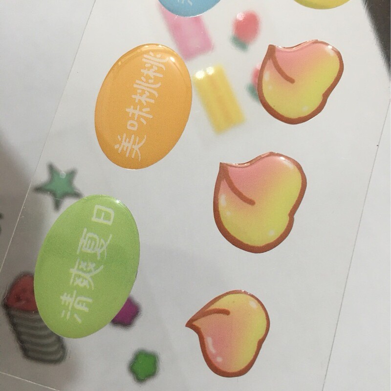 Mobile phone sticker coated with light film round geometric crystal drop glue nail sticker Mobile phone sticker coated with light film round geometric crystal drop glue nail sticker