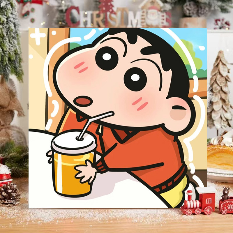 现货批发数字油画diy填色儿童简约手绘涂鸦新中式摆摊丙烯油画|undefined