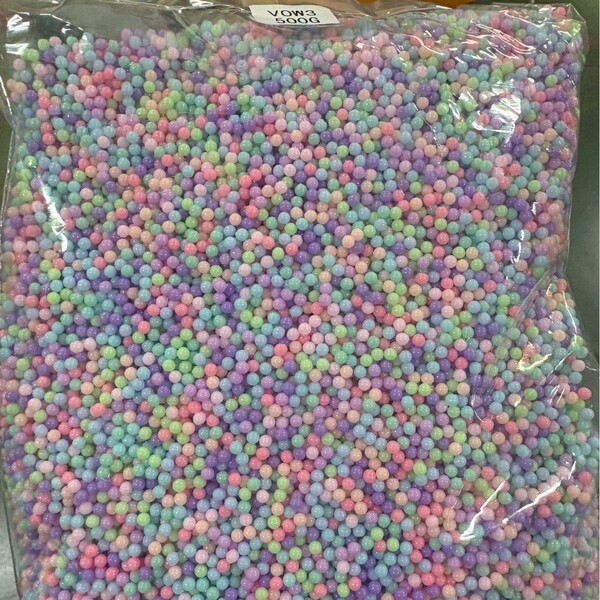 Acrylic round beads pearl