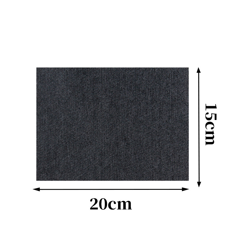 Parche de parche autoadhesivo de mezclilla Parche de mezclilla de codo Parche de parche de rodilla Parche de parche de subsidio de reparación de ropa de corte
