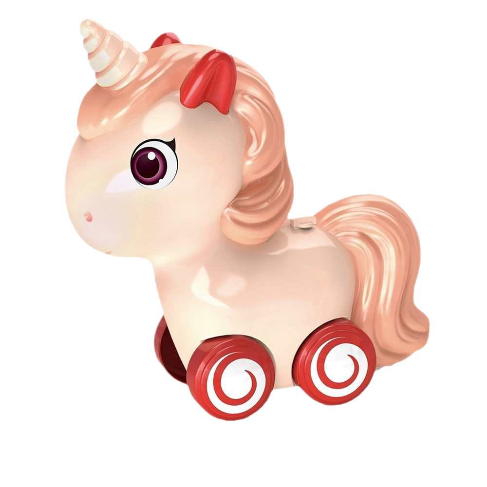 Fábrica personalizada para el juego de simulación pony de dibujos animados unicornio espalda hombro juguetes interactivos multifuncionales