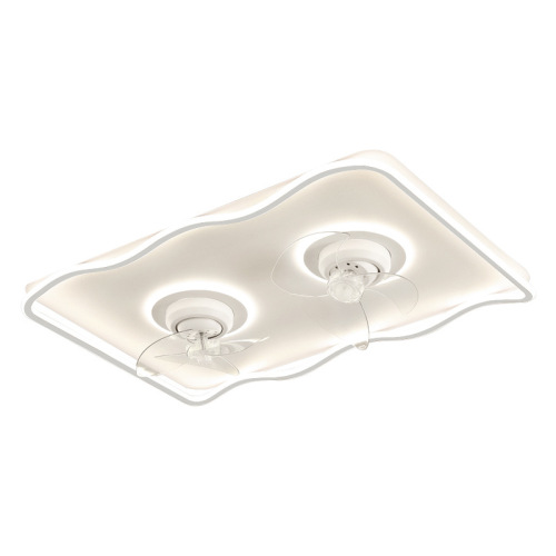 Silent moving head fan lamp, modern, simple and atmospheric, whole house lighting package combination, infinitely dimmable eye protection ceiling lamp