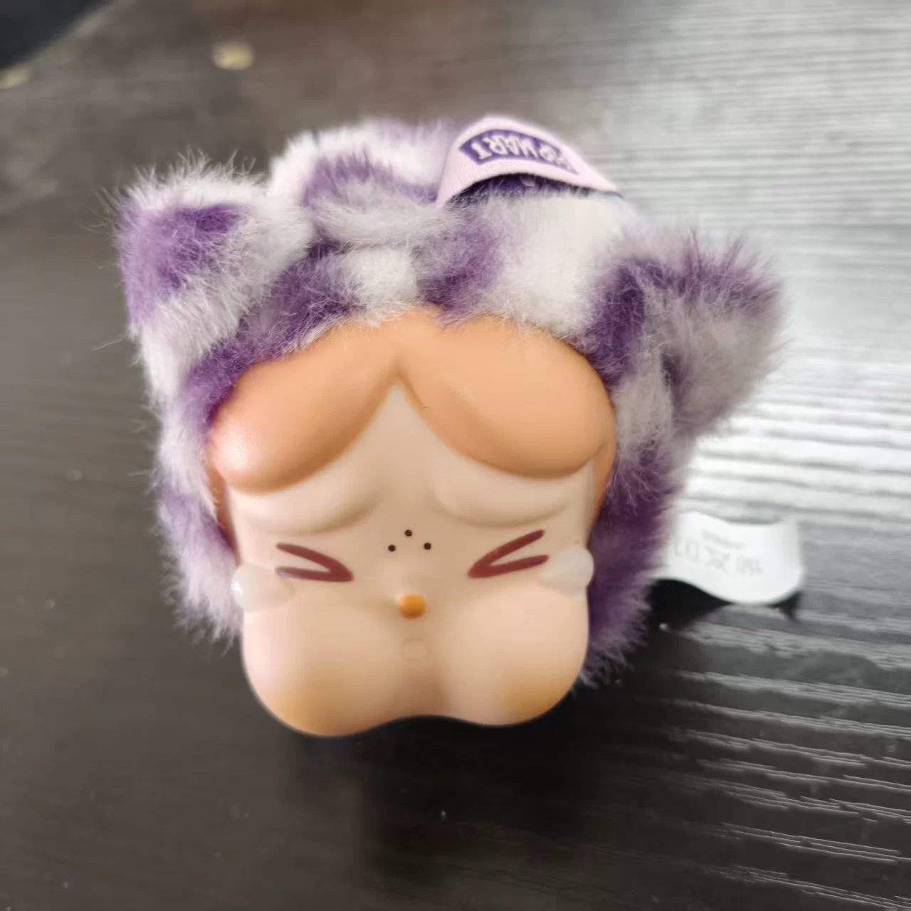 Vinyl Plush Pendant (CRYBABY) Leopard Cat Series — Blind Box Collectible, Cute Crying Baby