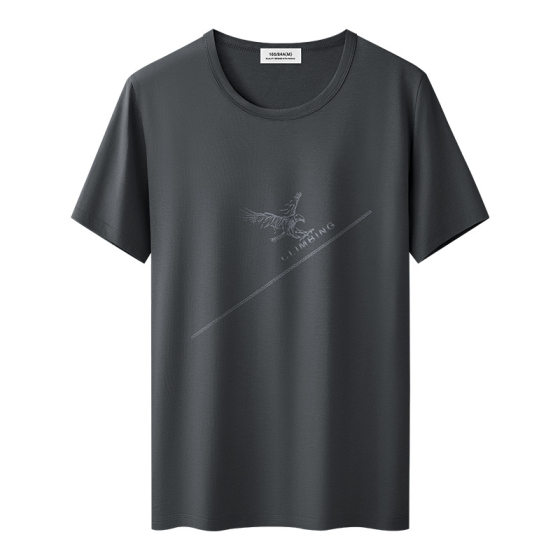 Grade 7A Antibacterial Modal Cotton Ice Silk Short-sleeved T-shirt Men's 2025 Summer New Quick-drying Half-sleeved T-shirt Top