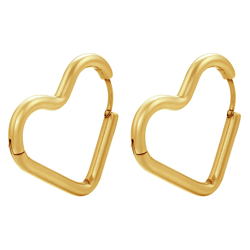 Fashion Geometric 304 Stainless Steel 18K Gold Plated Earrings display picture 22