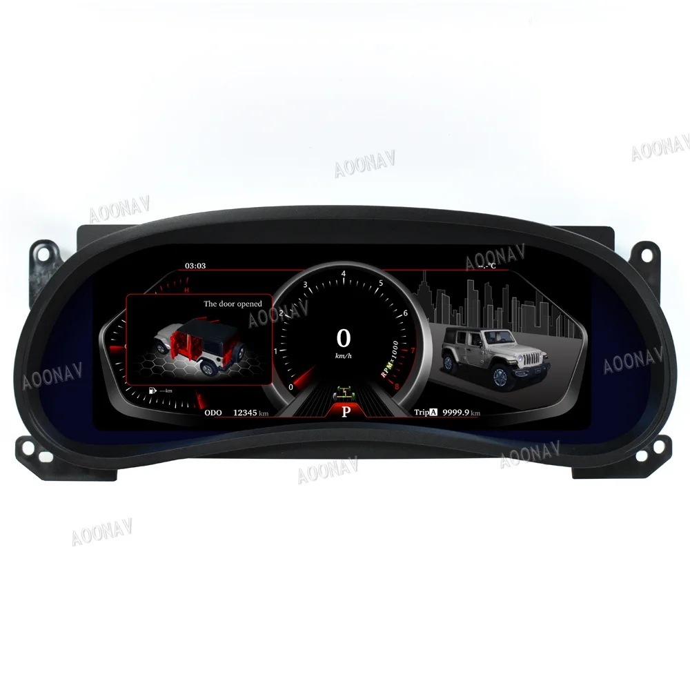 Suitable for Jeep Wrangler Jk Smart Lcd Dashboard Display Cockpit Speed Digital Display