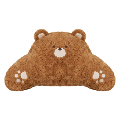 Seat Cover – Seat cushion, seat cover - rabbit-fur-polished-bear-waist-support-light-coffee