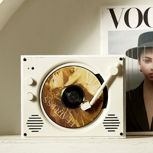 Amazon Best Selling Classic Wireless Bluetooth Speaker Retro Disc Wall-Mounted Speaker System CD Player