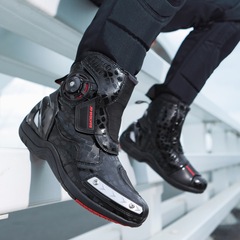 Waterproof All Seasons Motorcycle Riding Shoes Men's and Women's Motorcycle Shoes Off-Road Racing Boots Motorcycle Travel Equipment Rider Boots 