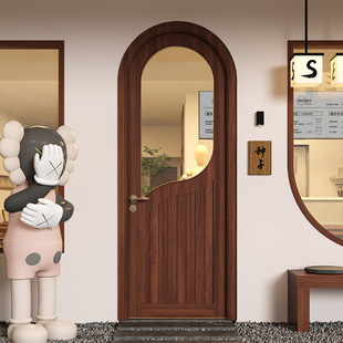 Shop Door Clothing Store Wooden Door Window Folding Door Arc Arch Door Bedroom Door Swing Door Glass Door Soundproofing