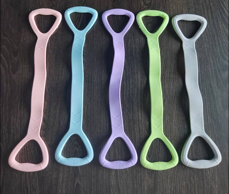 8-Shaped Resistance Band Yoga Fitness Elastic Expander Shoulder Opener Back Beautifier TPE Resistance Rope Female Body Shaping Training Equipment