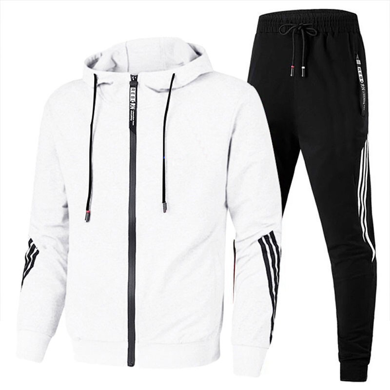 New Spring and Autumn Printed Casual Sports Suit, Fashionable Hooded Zipper Couple's Running Sweatshirt and Pants Set New Spring and Autumn Printed Casual Sports Suit, Fashionable Hooded Zipper Couple's Running Sweatshirt and Pants Set