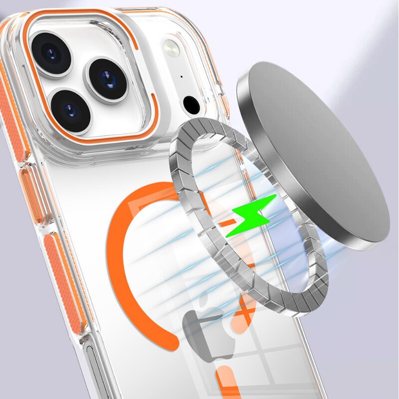 新款适用iPhone17promax手机壳镜框支架透明磁吸苹果16防摔保护套|undefined