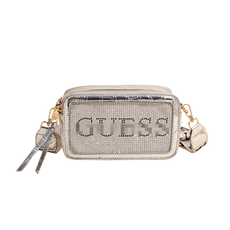 Crocodile transfronterizo con diamantes bolsos de letras universales bolsos de hombro de moda europeas y estadounidenses al por mayor bolsos de tendencia de mujer