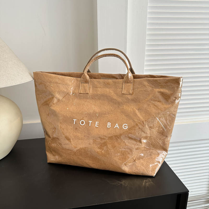 Trendy Dupont Paper Tote Bag 2026 New Summer Fashion Large Capacity Handbag Shopping Bag for Women Trendy Dupont Paper Tote Bag 2026 New Summer Fashion Large Capacity Handbag Shopping Bag for Women