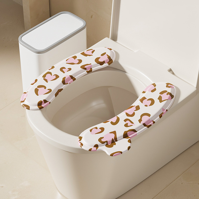 Two-piece toilet seat 4.5mm [leopard print C style]