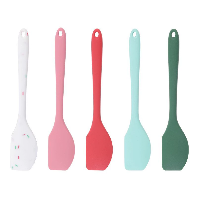 Factory wholesale integrated silicone scraper baking tool DIY cake cream wiping knife home jam and knife