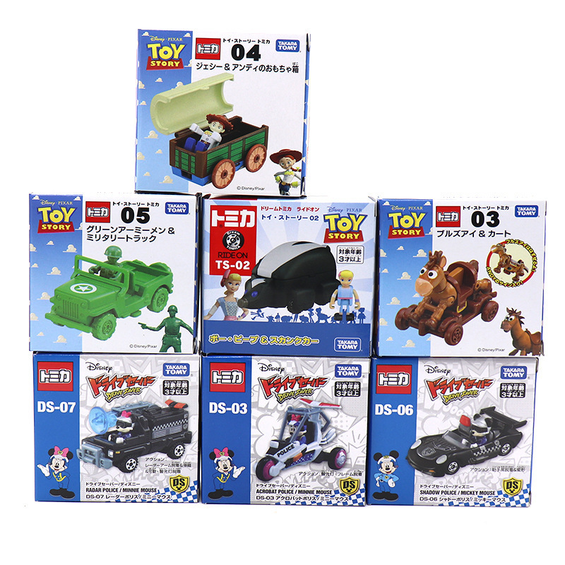 TOMY Disney alloy car model girl toy Mickey Minnie Donald Duck classic car