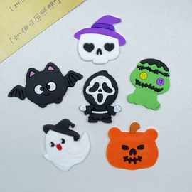 卡通新品万圣节幽灵南瓜系列PVC软胶DIY手机壳洞洞鞋水杯发夹批发