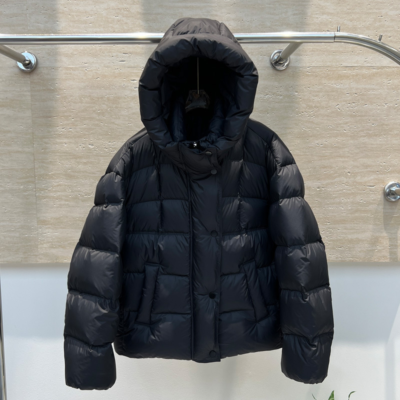 2025冬季新款泡芙羽绒服女短款加厚韩版连帽小个子面包服保暖外套|undefined