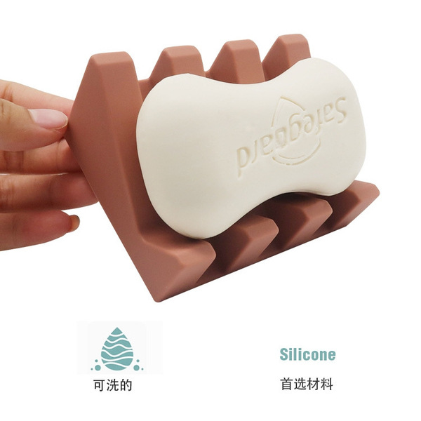 Silicone soap holder