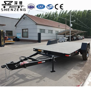 5吨履带收割机拖车 水稻收割机拖车 平板拖车 半自卸挂车农用拖车