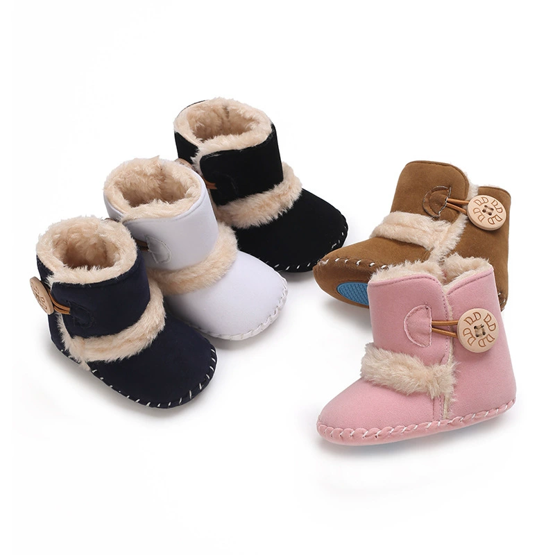 От 0 до 1 года детская обувь сапоги с мягкой подошвой зимняя детская хлопковая обувь для мужчин и женщин зимние сапоги для новорожденных детей