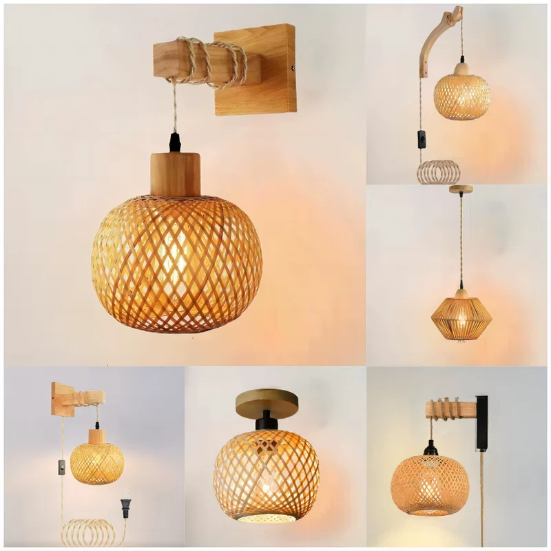 Sconce, Japanese retro creative lights for bedroom