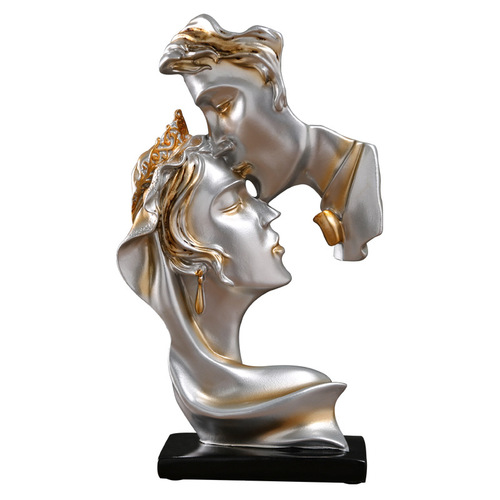 Cross-border new style One Kiss Love Personalized Ornaments Resin Crafts Home Living Room Bookcase Office Decoration Furnishings