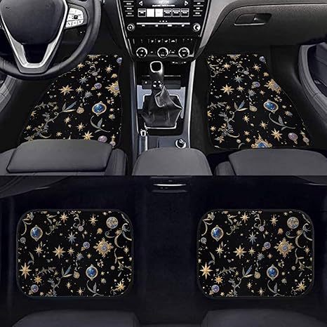 Temu Cross-Border Nordic Retro Car Floor Mats, Stain-Resistant and Wear-Resistant Four-Piece Set, Stain-Resistant Mats, Amazon Floor Mats Available for Wholesale
