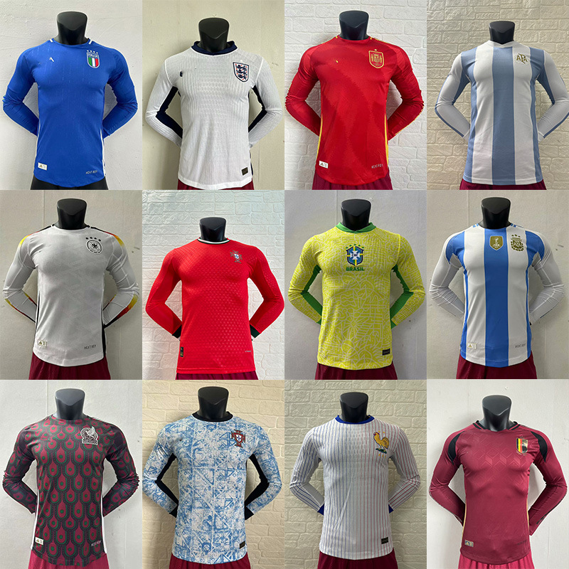 Long-Sleeved Player Version Jersey Portugal Argentina France Germany Real Madrid Barcelona Arsenal Liverpool Jersey Long-Sleeved Player Version Jersey Portugal Argentina France Germany Real Madrid Barcelona Arsenal Liverpool Jersey