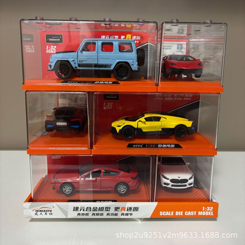 Jianyuan 1:32 Scale Off-Road Sports Car Police Car Pickup Truck Two-Door Pull-Back Alloy Sound and Light Car Model Vehicle Jianyuan 1:32 Scale Off-Road Sports Car Police Car Pickup Truck Two-Door Pull-Back Alloy Sound and Light Car Model Vehicle