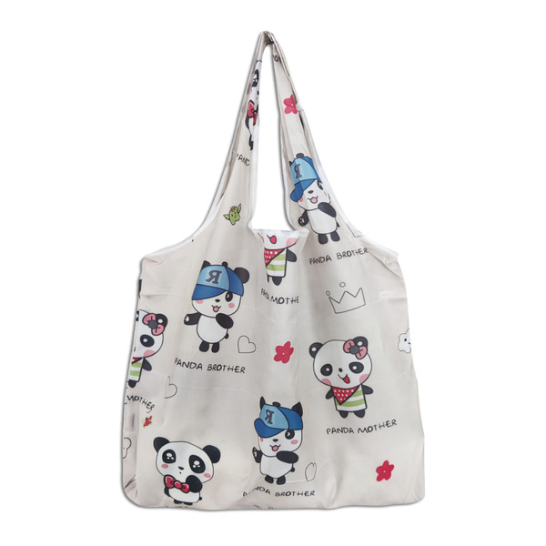 Capacious folding shopping bag
