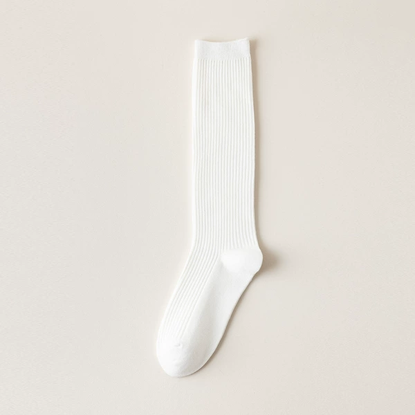 White calf socks