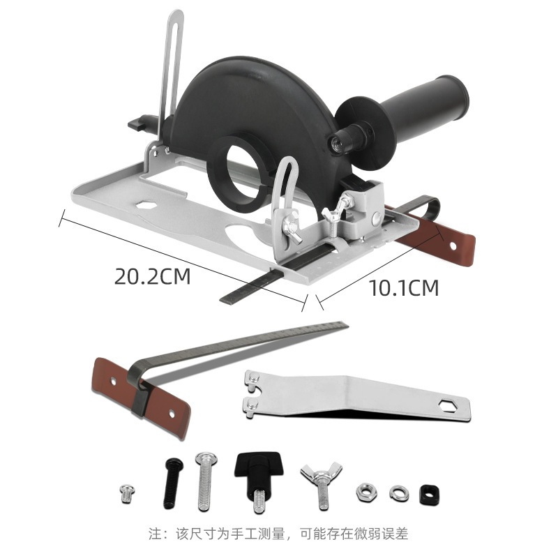 Placa base de cabezal de conversión de amoladora angular a máquina de corte, juego de herramientas universal multifuncional para madera, metal y azulejo eléctrico