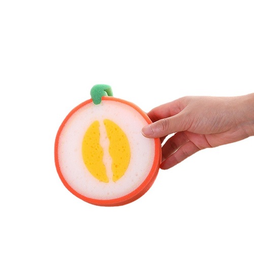 Fruit sponge dishcloth strong decontamination dish towel kitchen thickened scouring pad dishwashing wipe Yiwu wholesale