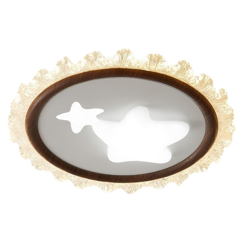 Lámpara de dormitorio, lámpara de techo, nueva estrella de dibujos animados, protección ocular, lámpara de habitación para niños, lámpara de habitación LED moderna cálida y romántica