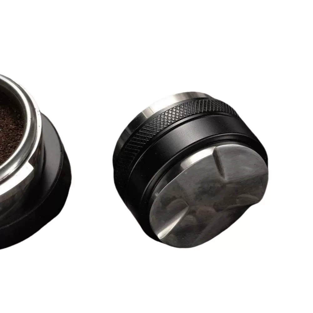 防滑意式不锈钢咖啡布粉器双头压粉器51/53/58mm咖啡机器具