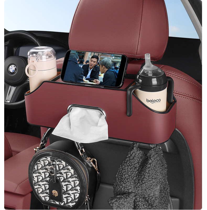 Cross-Border Hot-Selling Multifunctional Seat Back Storage Box Car Storage Box Hanging Bag Car Seat Back Storage Box In-Car