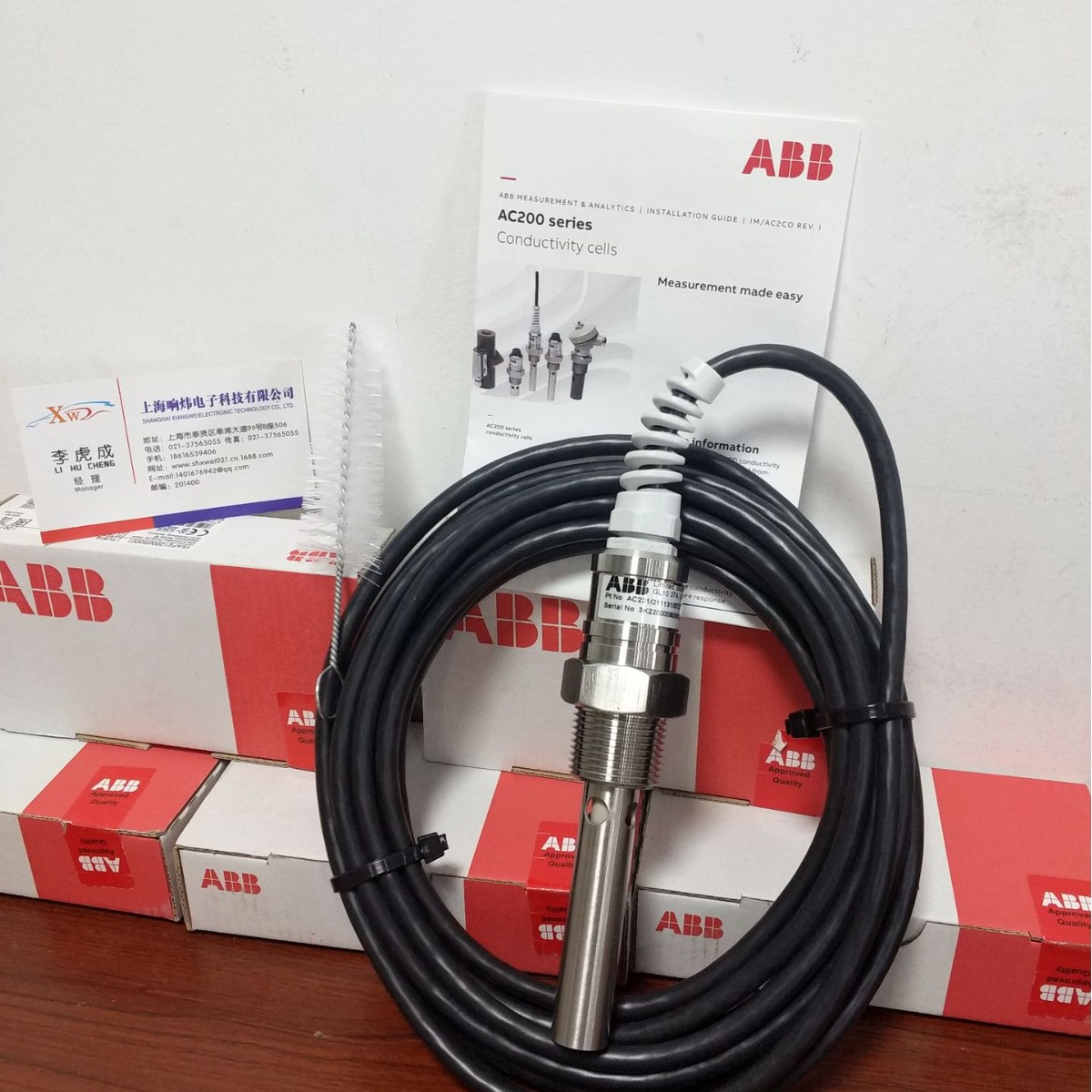 ABB电导流通池  AC212/231231/K=0.1   AC212/231231/K=0.1