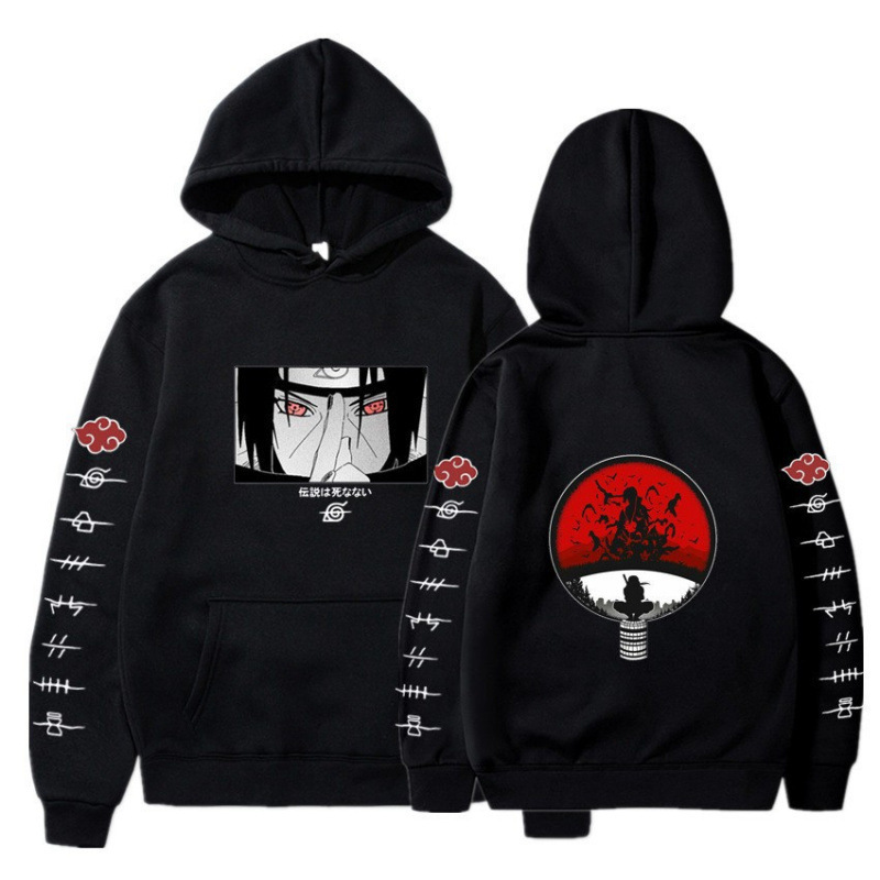 Japanese Anime Naruto Spring, Autumn, and Winter Men's Trendy Fleece Fashion Sports Casual Long-Sleeve Sweatshirt Japanese Anime Naruto Spring, Autumn, and Winter Men's Trendy Fleece Fashion Sports Casual Long-Sleeve Sweatshirt